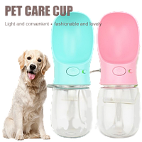 Непроливаемая бутылка поилка для собак Pet Care Cup