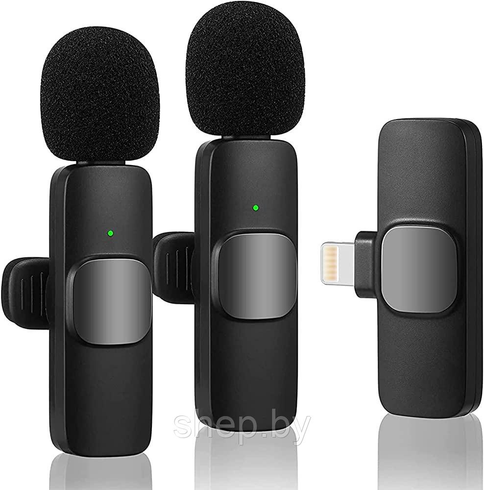 Беспроводной петличный микрофон для IPHONE ( LIGHTNING ) Wireless Microphone K8 - фото 3 - id-p202210843