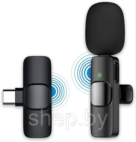 Беспроводной петличный микрофон для Android ( TYPE-C ) Wireless Microphone K8 - фото 2 - id-p198935531