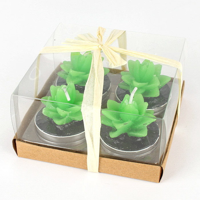 Декоративные свечи "Кактусы" 4шт. в подарочной упаковке - фото 3 - id-p202211012