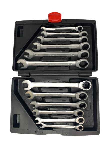 Набор ключей комбинированных трещоточных SILVER SK-012-01 - фото 2 - id-p202217240