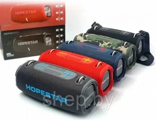 Портативная акустическая стерео колонка Hopestar H50 20W Цвет: черный, красный, зеленый, серый - фото 10 - id-p202218970