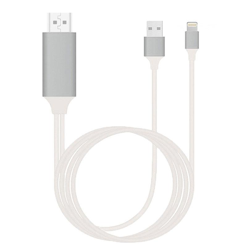 Кабель HDMI - Lightning для подключения смартфона к телевизору, 1,8 метра 556366 - фото 1 - id-p202220453