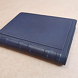 Съемная кожаная обложка на ежедневник ф-та А5 (сине--фиолет.) Арт. 4-230, фото 3