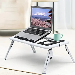 Портативный складной столик для ноутбука E-Table LD09 (постельный стол Е-тейбл) подставка для ноутбука с 2-мя