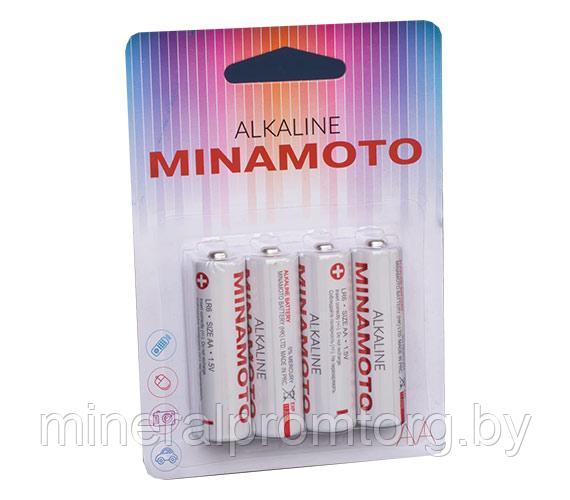 Батарейки MINAMOTO Alkaline LR6 (AA) 4BP (4 шт./упаковка) - фото 1 - id-p202226421