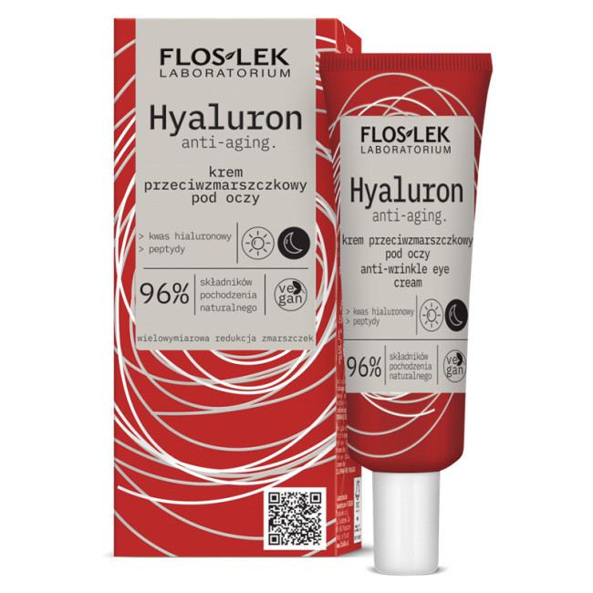 Крем для век против морщин Floslek Laboratorium Hyaluron Anti-Aging Anti-Wrinkle Eye Cream, 30 мл - фото 1 - id-p202228757
