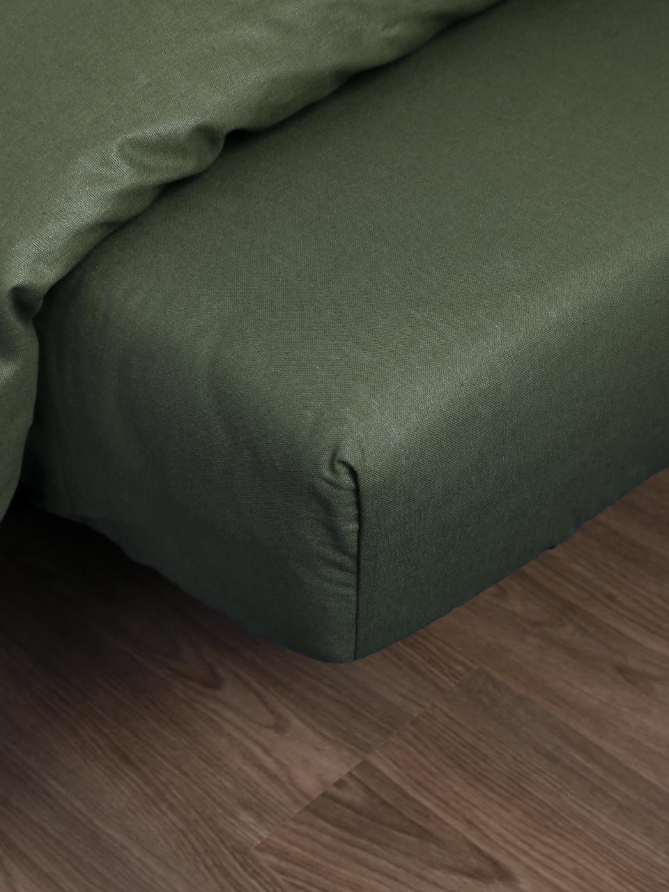 Комплект постельного полуторный Emily 70, Темно-зеленый - фото 5 - id-p162472501