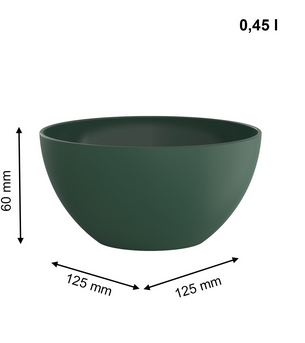Миска 12,5 см, Caruba 0.45 л, зеленый - фото 3 - id-p200586519