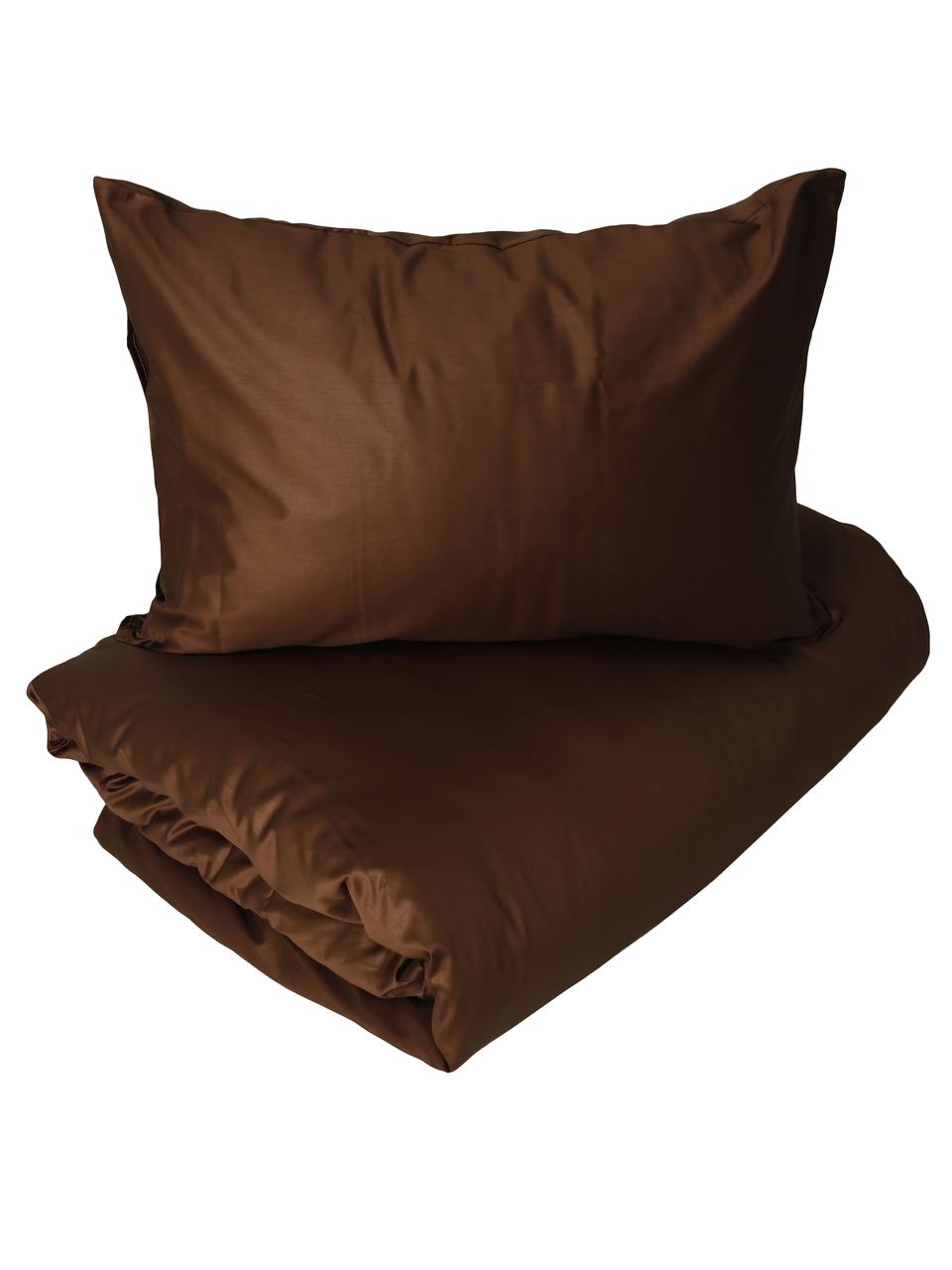 Комплект постельного полуторный Adelina коричневый - фото 1 - id-p201313120