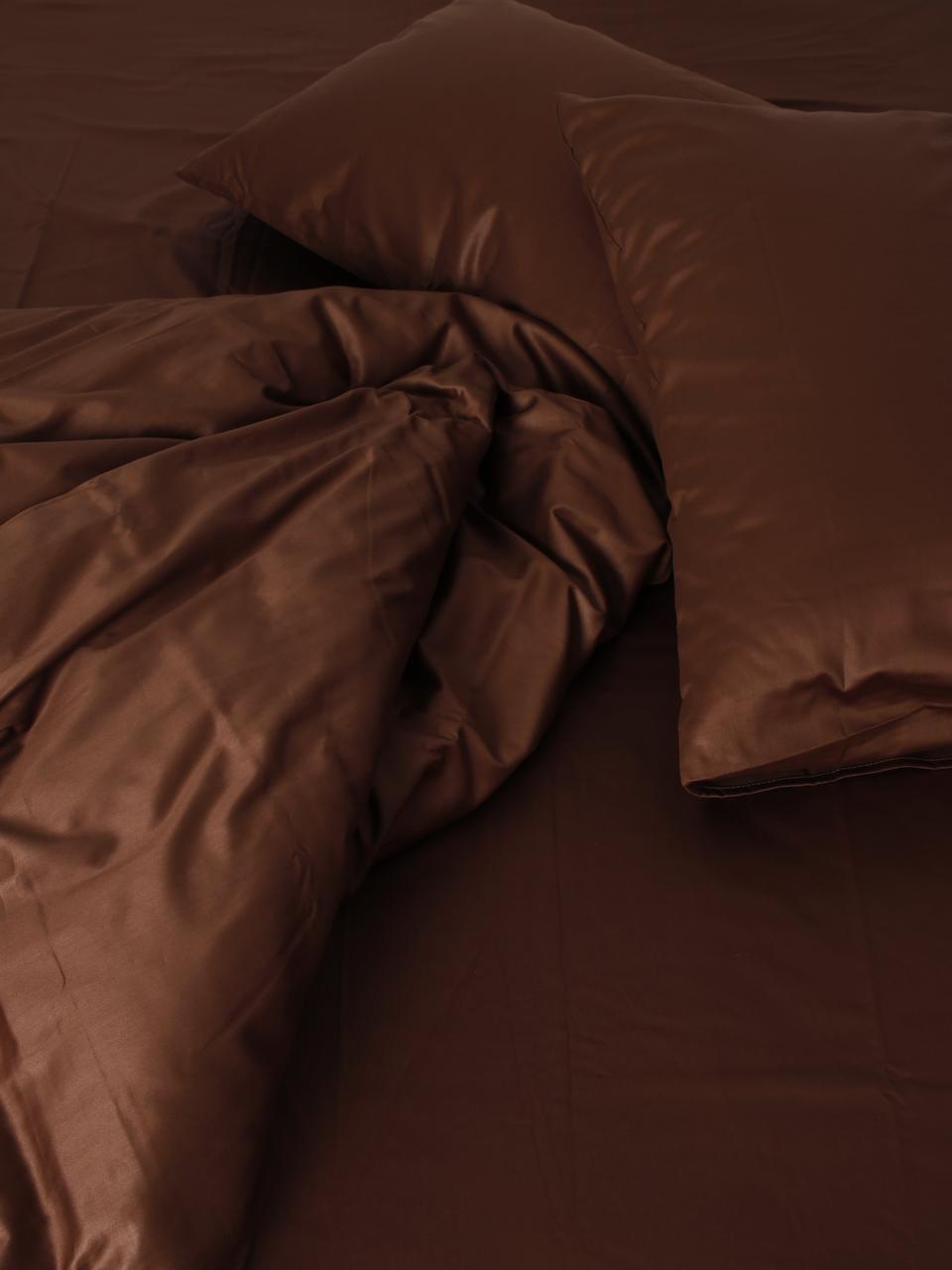 Комплект постельного полуторный Adelina коричневый - фото 3 - id-p201313120