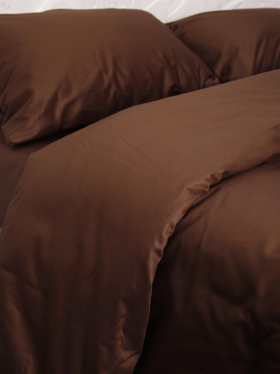 Комплект постельного полуторный Adelina коричневый - фото 2 - id-p201313120