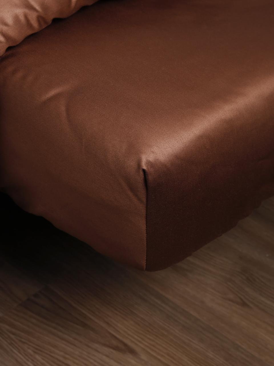 Комплект постельного полуторный Adelina коричневый - фото 5 - id-p201313120