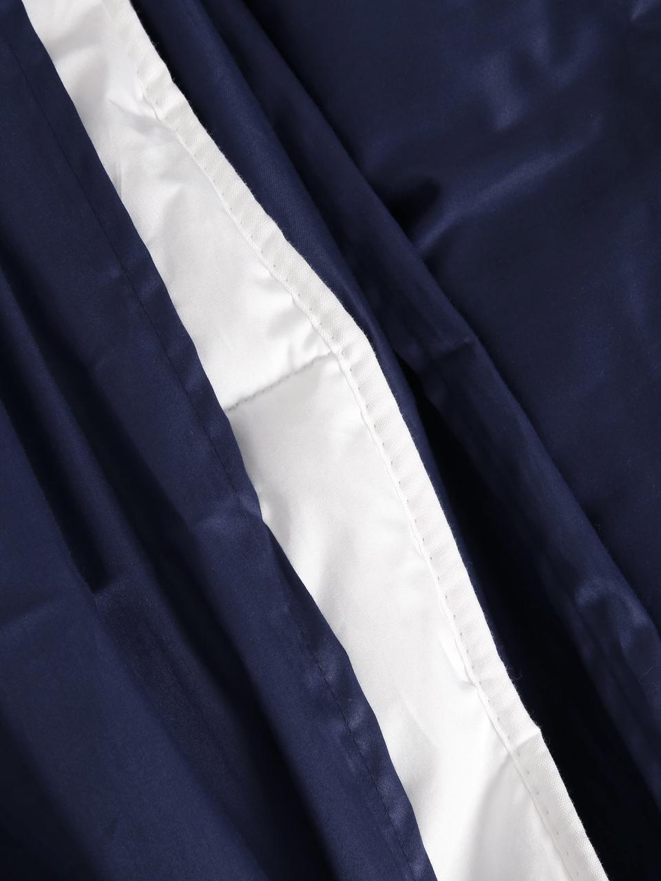 Комплект постельного полуторный Adelina Темно-синий - фото 4 - id-p163354568