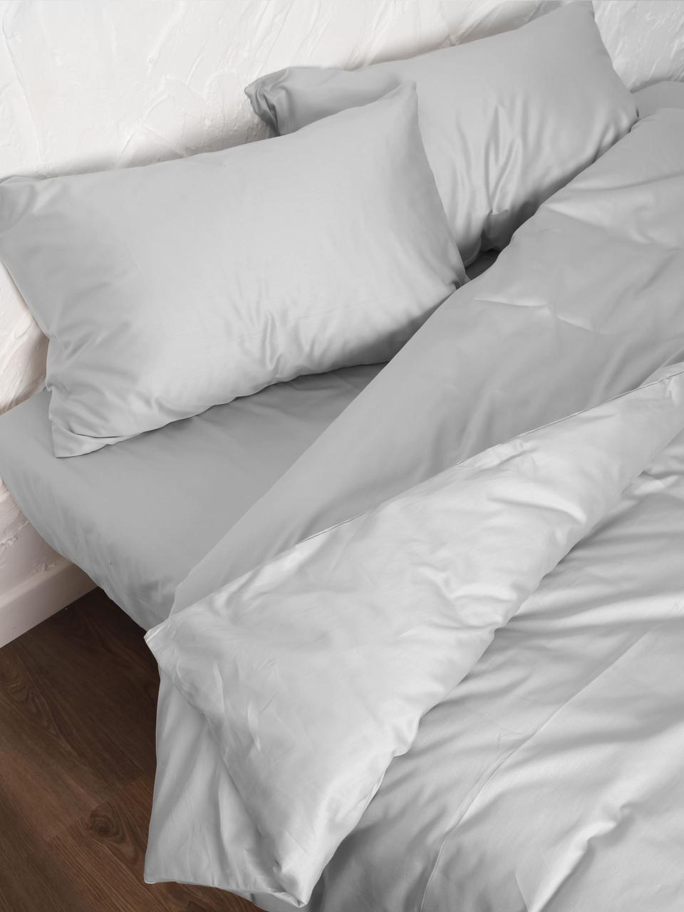Комплект постельного двуспальный евро Adelina наволочки 70х70 Серый - фото 2 - id-p163356058