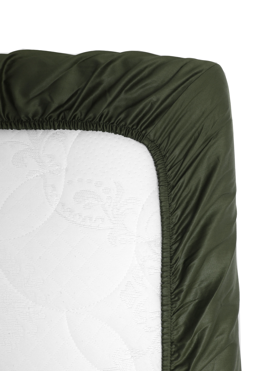 Комплект постельного двуспальный Adelina темно-зеленый - фото 9 - id-p201317805