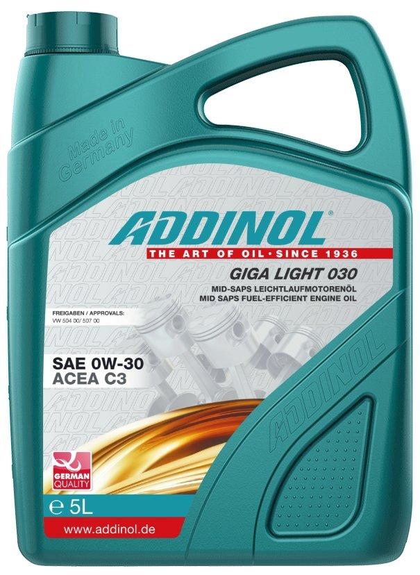 Addinol Giga Light 030 0W-30, 5л. (ACEA C3, WV 504/507) - фото 1 - id-p202244685