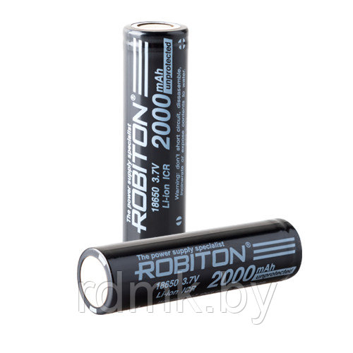 Аккумулятор 18650. 2000 mah. Robiton