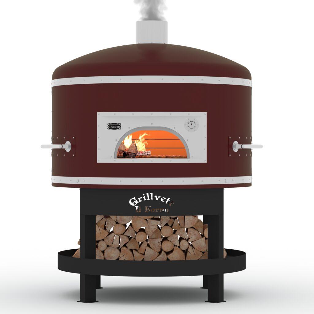 Дровяная пицца-печь GRILLVETT IL FORNO (под 1200 мм) на подставке - фото 3 - id-p202233523