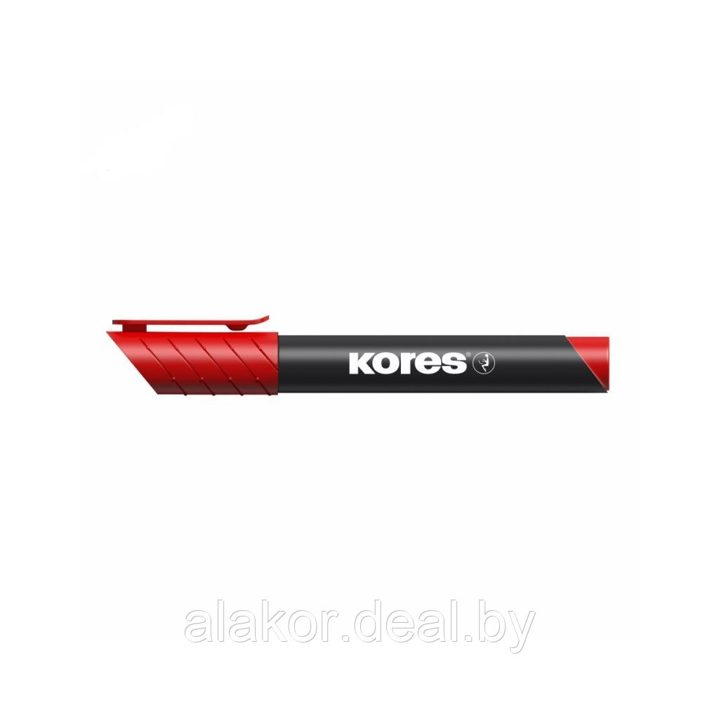 Маркер перманентный Kores K-Marker XP1, красный, 3мм - фото 1 - id-p202252385