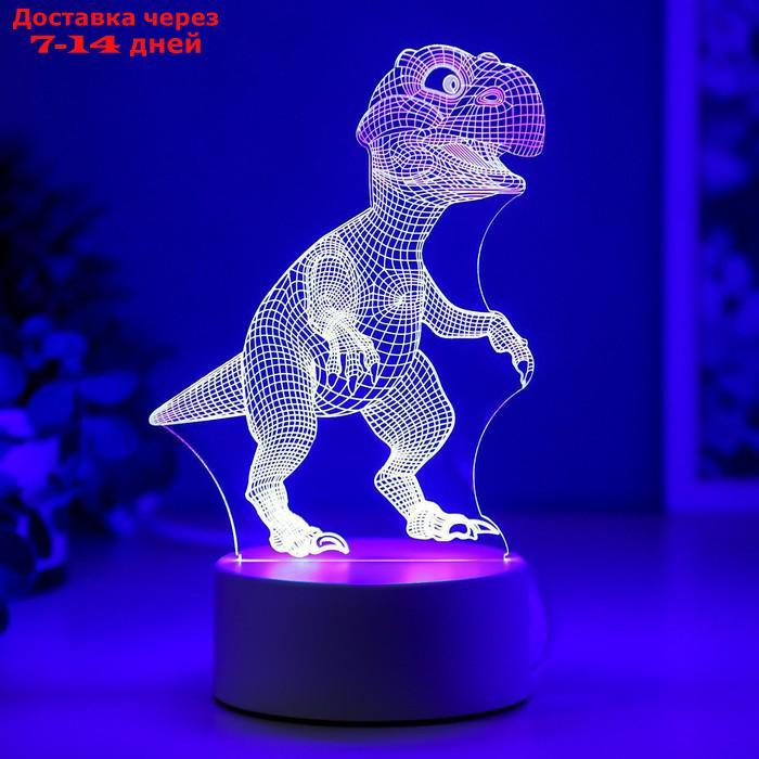 Светильник "Тираннозавр" LED RGB от сети - фото 4 - id-p202224485