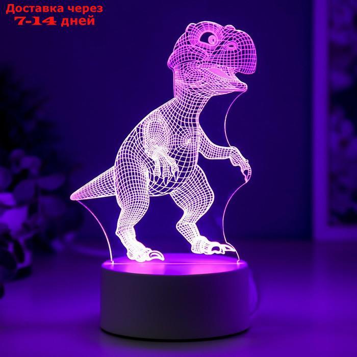 Светильник "Тираннозавр" LED RGB от сети - фото 5 - id-p202224485