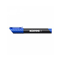 Маркер перманентный Kores K-Marker XP1, синий, 3мм