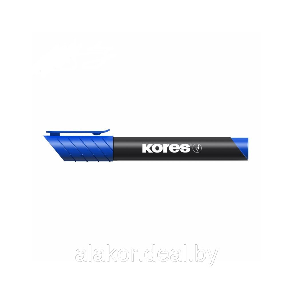 Маркер перманентный Kores K-Marker XP1, синий, 3мм - фото 1 - id-p202252480
