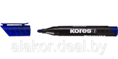Маркер перманентный Kores K-Marker XP1, синий, 3мм - фото 2 - id-p202252480