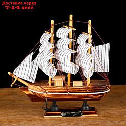 Корабль сувенирный малый "Акару", 20 × 4,5 × 19 см