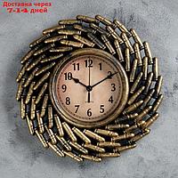 Часы настенные, серия: Интерьер, "Арсенал", d=12 см, 26х26 см, плавный ход