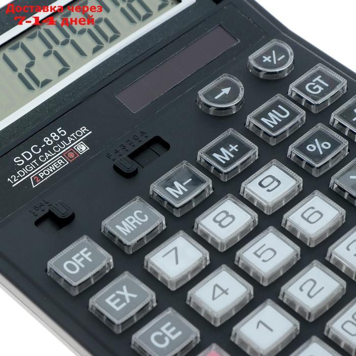 Калькулятор настольный, 12-разрядный, SDC-885, двойное питание - фото 3 - id-p202224779