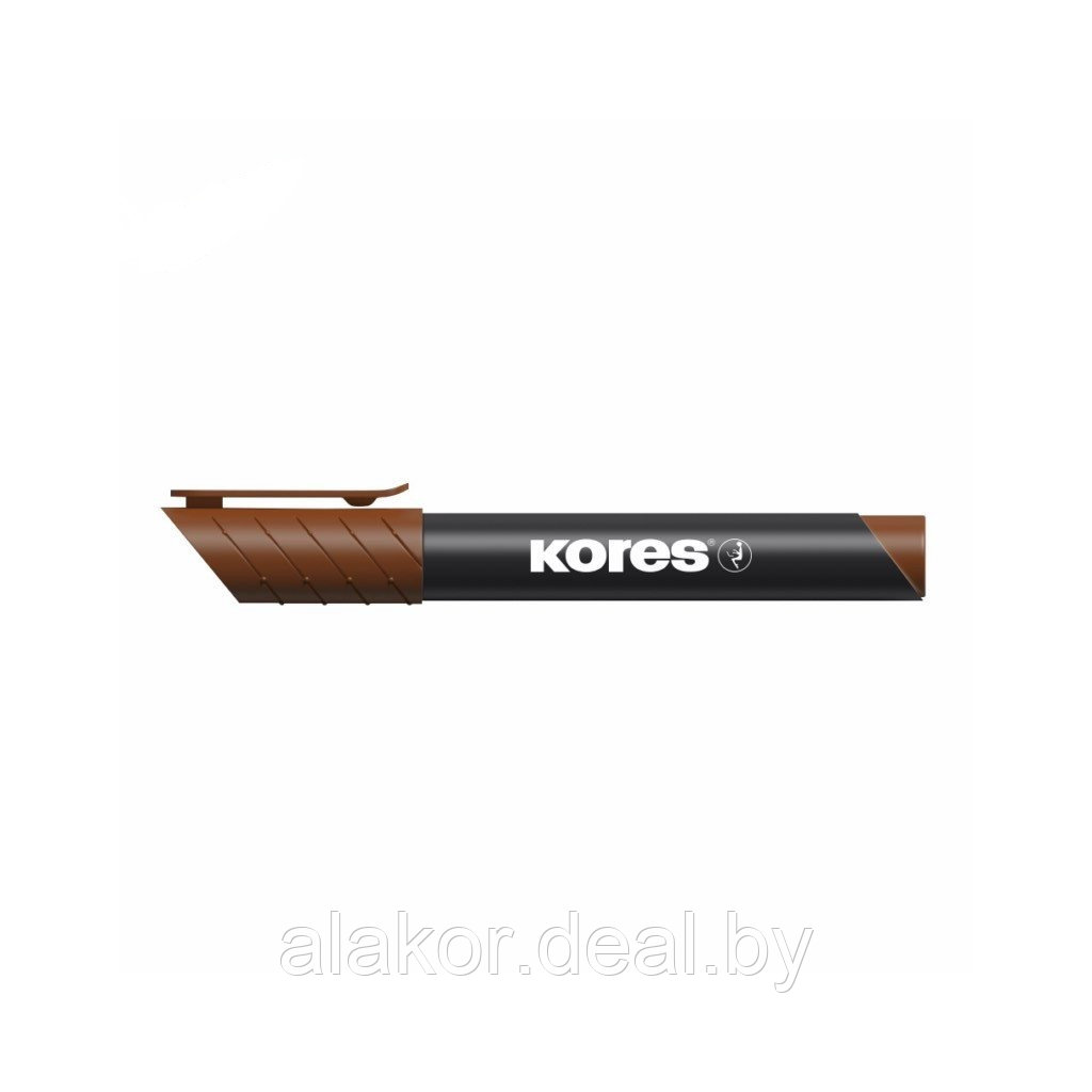 Маркер перманентный Kores K-Marker XP1, коричневый, 3мм - фото 1 - id-p202252528