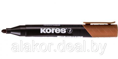 Маркер перманентный Kores K-Marker XP1, коричневый, 3мм - фото 2 - id-p202252528