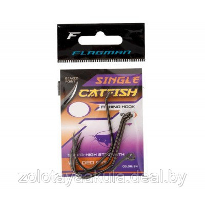 Flagman Крючок сомовый FLAGMAN Cat Fish Strong Hook 2/0 - фото 1 - id-p202252961
