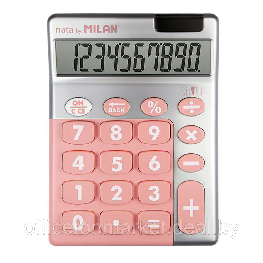 Калькулятор "10-digit. Silver", розовый - фото 1 - id-p202253298