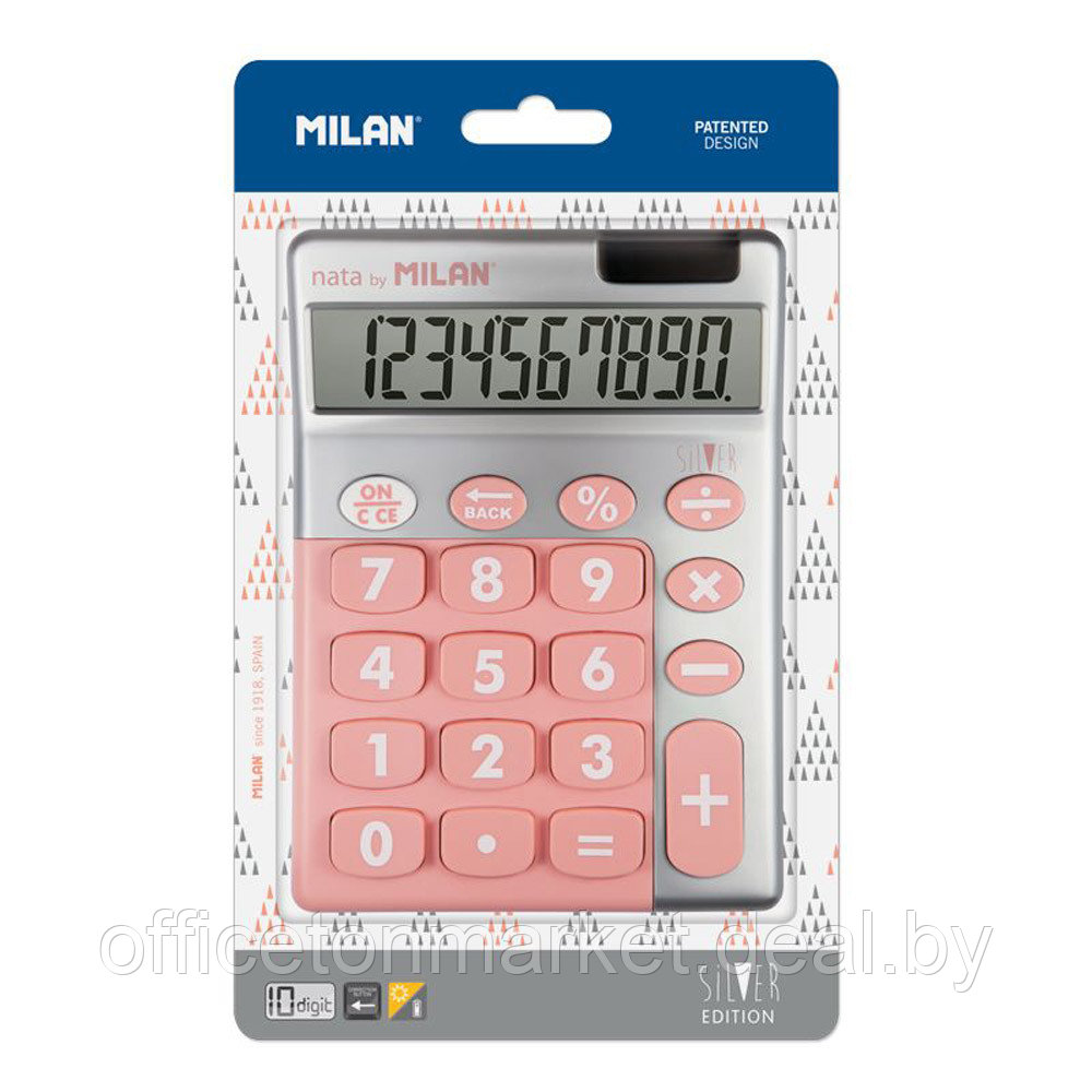 Калькулятор "10-digit. Silver", розовый - фото 2 - id-p202253298