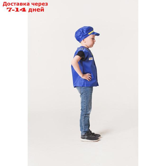 Карнавальный костюм "Пилот самолёта", фуражка, жилет, 4-6 лет, рост 110-122 см - фото 5 - id-p202225226