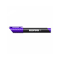 Маркер перманентный Kores K-Marker XP1, фиолетовый, 3мм