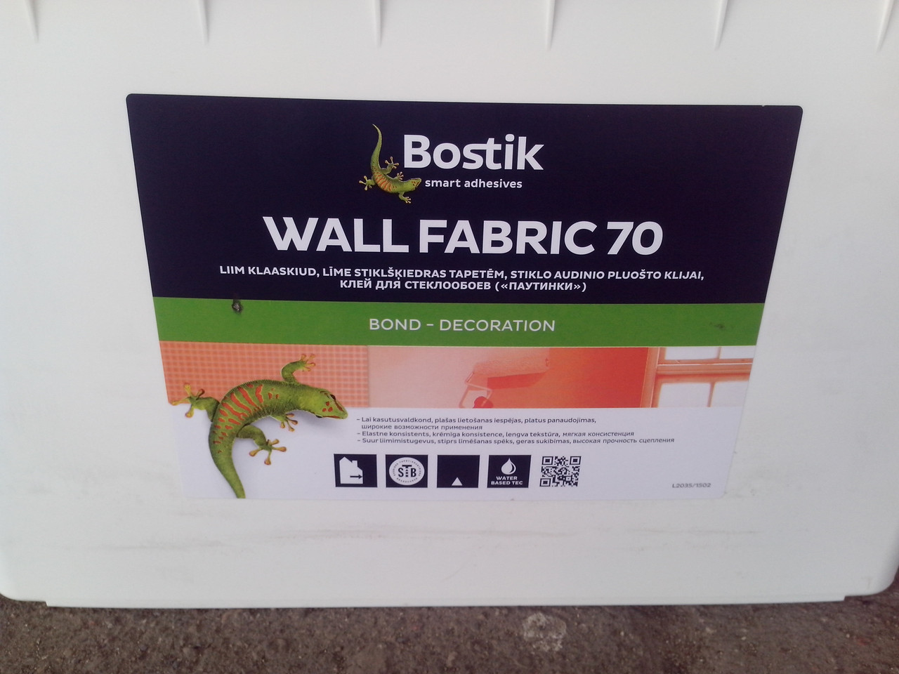 Клей для обоев и стеклохолста Бостик (Bostik WALL FABRIC) 70, (15л.) - фото 5 - id-p12166523