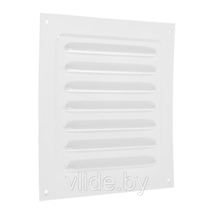 Решетка вентиляционная ZEIN Люкс РМ1717, 175 х 175 мм, с сеткой, металлическая, белая - фото 5 - id-p202254408