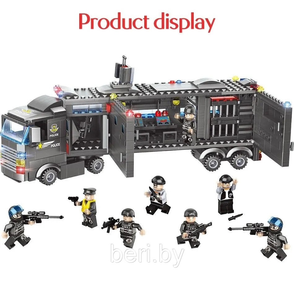 LX.A323 Конструктор City 8 в 1 "Полицейский фургон", Аналог LEGO, 1102 детали - фото 6 - id-p202254682