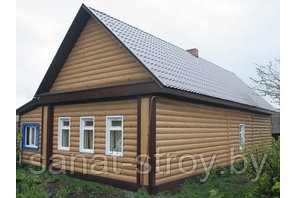 Блок-хаус new Grand Line 0,5 Rooftop Бархат  RR 32 темно-коричневый, фото 3