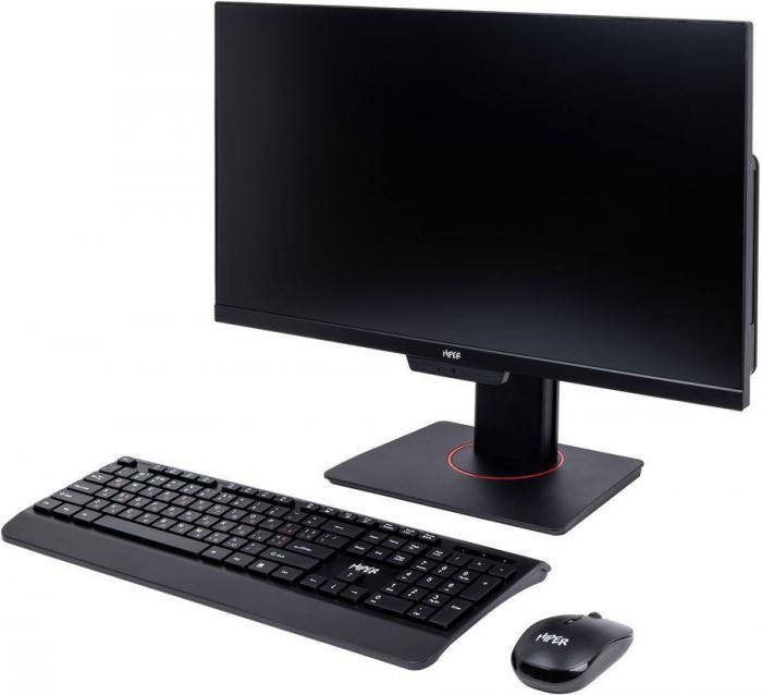 Моноблок HIPER V12, 23.8", Intel Pentium Gold G7400, 8ГБ, 256ГБ SSD, Intel UHD Graphics 710, Windows 10 Home,