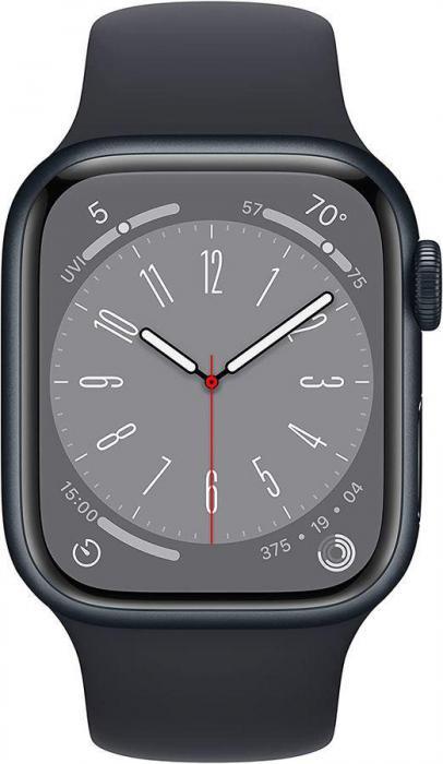 Смарт-часы Apple Watch Series 8 А2770, 41мм, темная ночь / темная ночь [mnu73ll/a] - фото 2 - id-p201933460