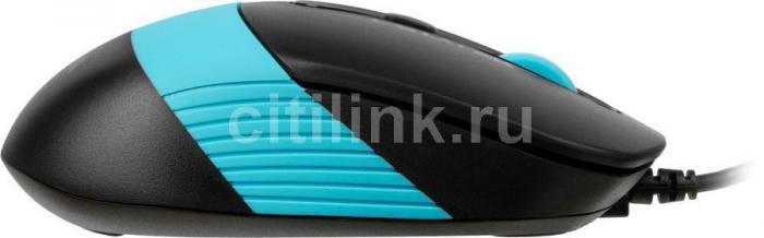 Комплект (клавиатура+мышь) A4TECH Fstyler F1010, USB, проводной, черный и синий [f1010 blue] - фото 3 - id-p201738915