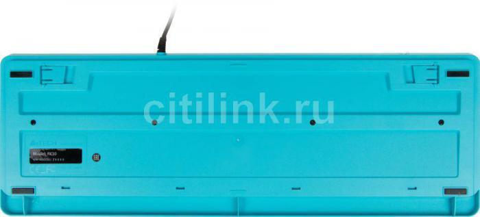 Комплект (клавиатура+мышь) A4TECH Fstyler F1010, USB, проводной, черный и синий [f1010 blue] - фото 5 - id-p201738915