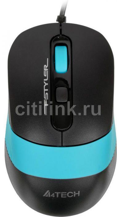Комплект (клавиатура+мышь) A4TECH Fstyler F1010, USB, проводной, черный и синий [f1010 blue] - фото 7 - id-p201738915
