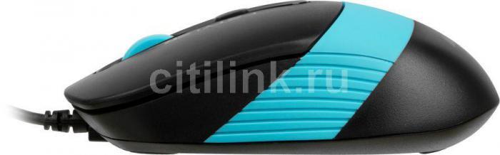 Комплект (клавиатура+мышь) A4TECH Fstyler F1010, USB, проводной, черный и синий [f1010 blue] - фото 10 - id-p201738915
