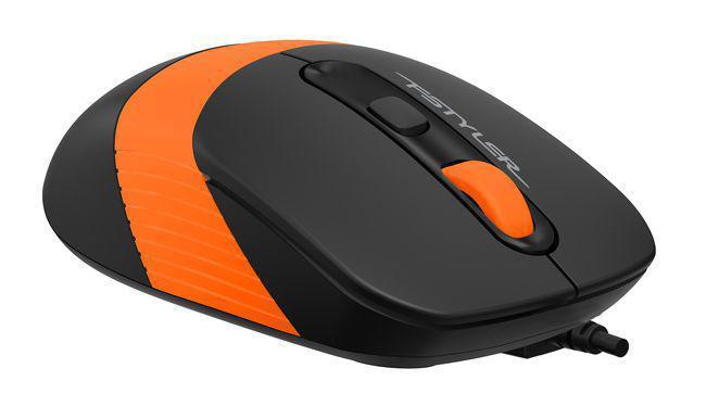 Комплект (клавиатура+мышь) A4TECH Fstyler F1010, USB, проводной, черный и оранжевый [f1010 orange] - фото 3 - id-p201738916